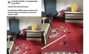 जेनजीद्वारा बानपा १२ को वडा कार्यालय तोडफोड, सेवा बन्द