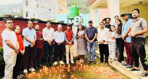 पत्रकार महासंघ बागलुङमा दीप प्रज्वलन गरि मनाइयाे संविधान दिवस