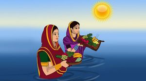 छठ पर्वको मुख्य दिनः अस्ताउँदो सूर्यलाई विधिपूर्वक अर्घ्य