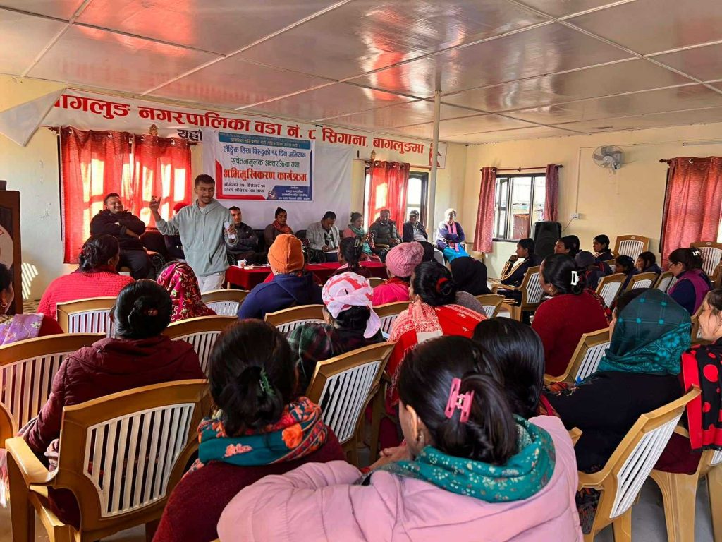 लैंगिक हिंसा बिरुद्धको अभियान सिगानामा