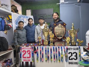 बागलुङमा तेस्रो स्मृति रनिङ शिल्ड फुटबल प्रतियोगिताको तयारी पुरा
