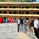 बाढीले क्षति पु¥याएको बोहरागाउँ बोर्डिङलाई प्याब्सनबागलुङको पाँच लाख बढी सहययोग