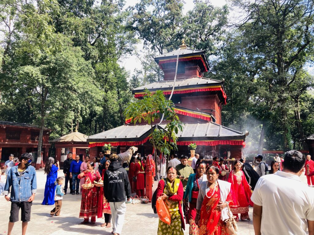 कालिका मन्दिरमा भक्तजनको भीड