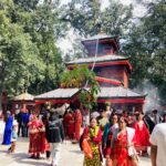 कालिका मन्दिरमा भक्तजनको भीड