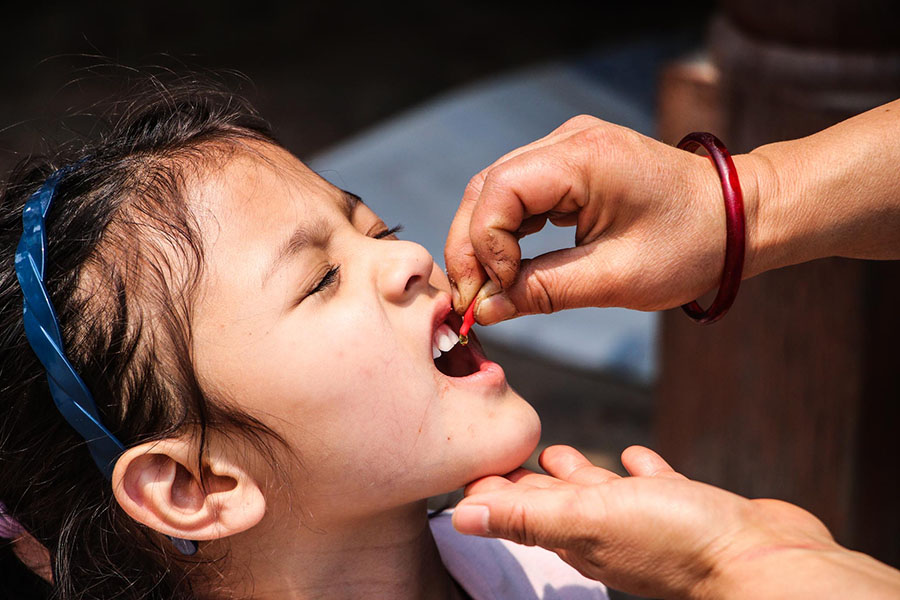बागलुङमा २० हजारभन्दा बढी बालबालिकालाई भिटामिन ‘ए’ खुवाइँदै